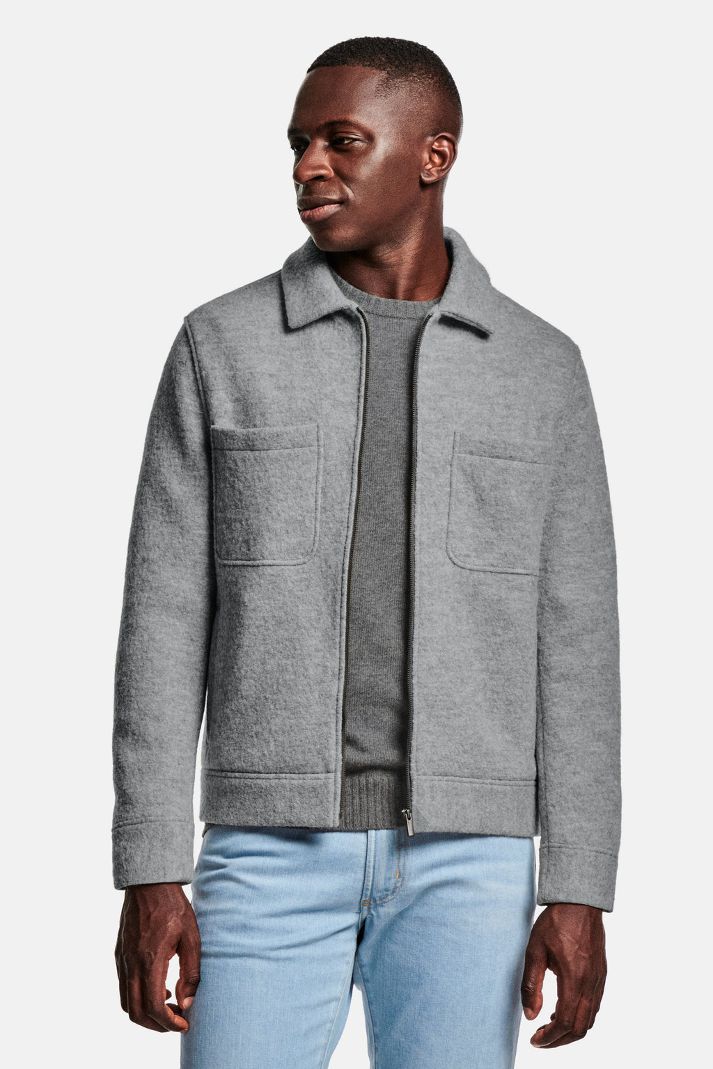 Oysters * The Wool Zip Shacket