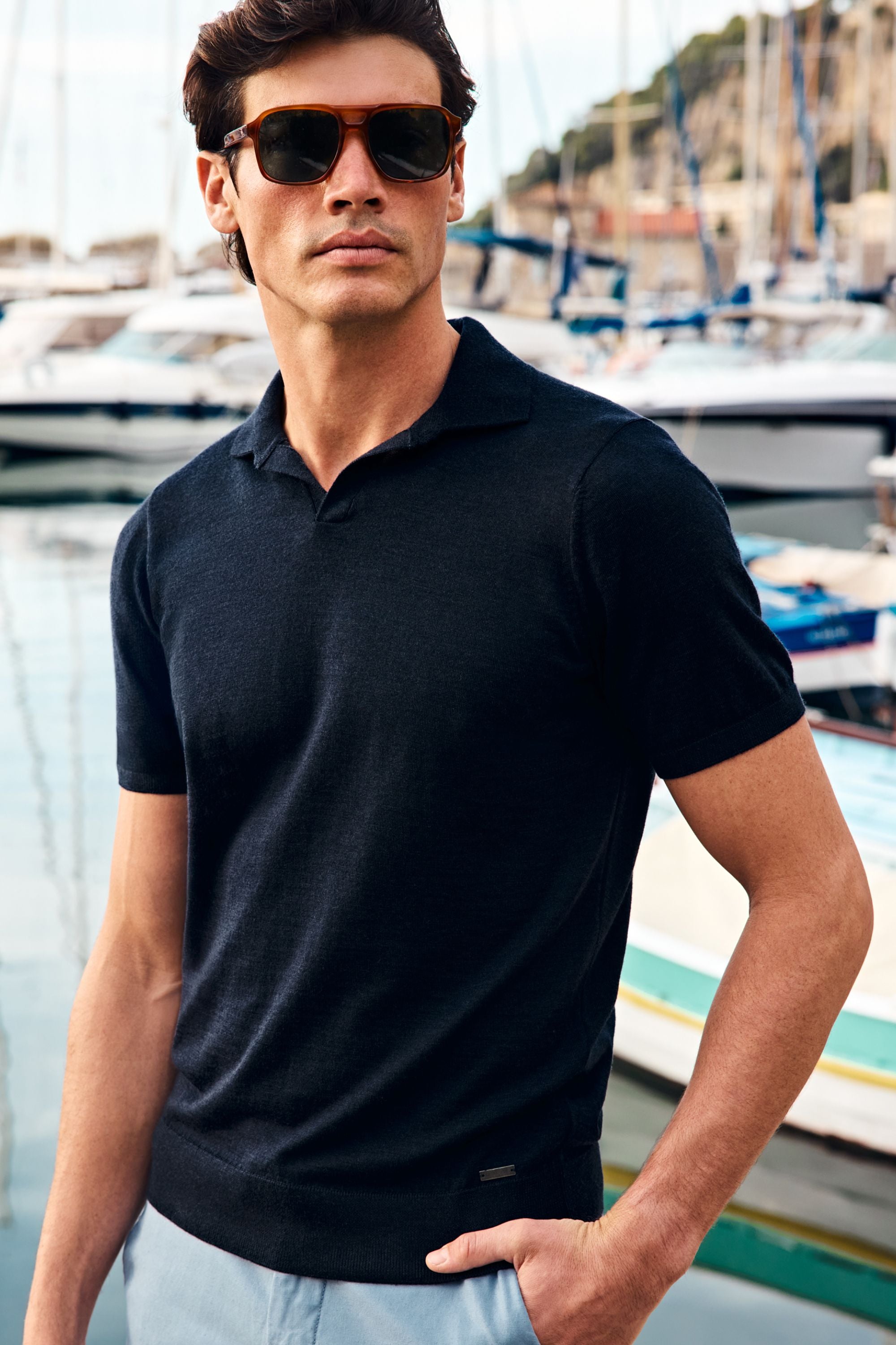 Deeps * The Buttonless Polo